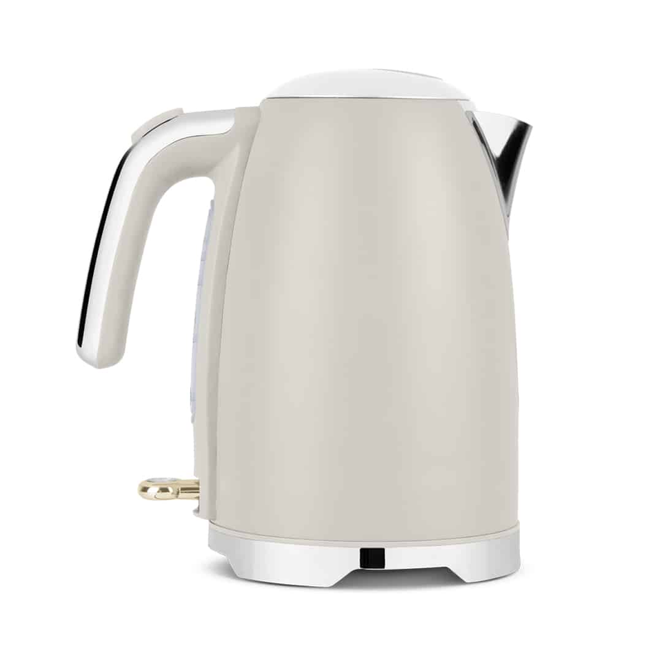 Fast Boiling Electric Kettle 1.7L | 2200W | Cream–Gold FTV0152 Berlinger Haus