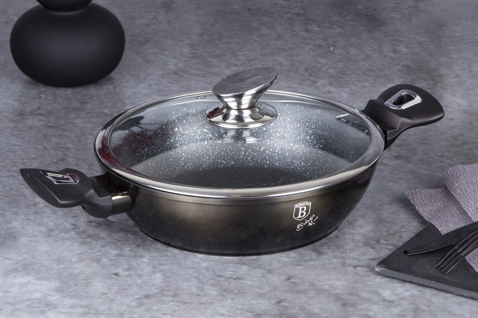 Shallow Pot 24 cm Berlinger Haus BH/6608 Shiny Black Edition