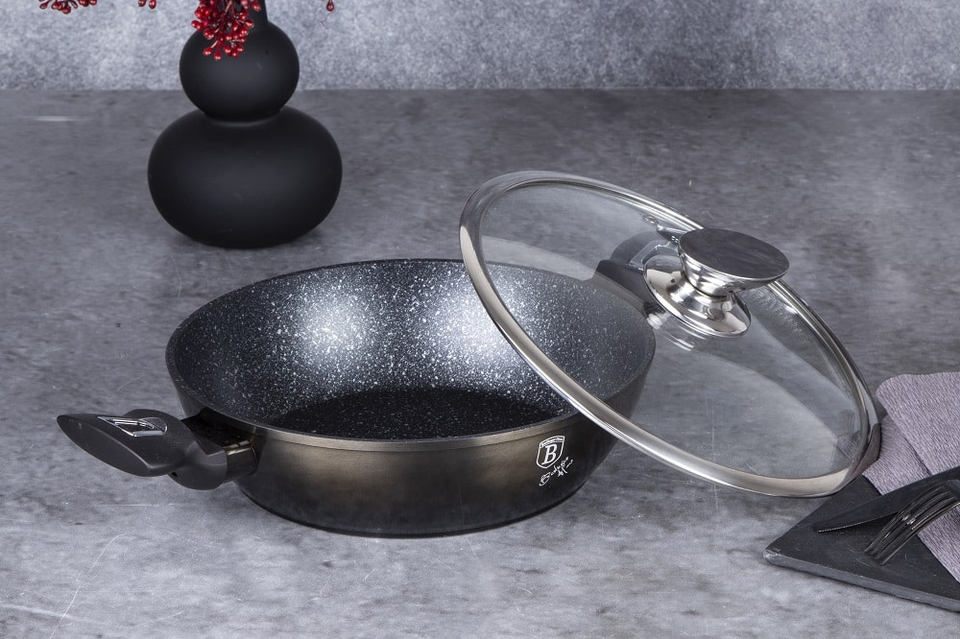 Shallow Pot 24 cm Berlinger Haus BH/6608 Shiny Black Edition