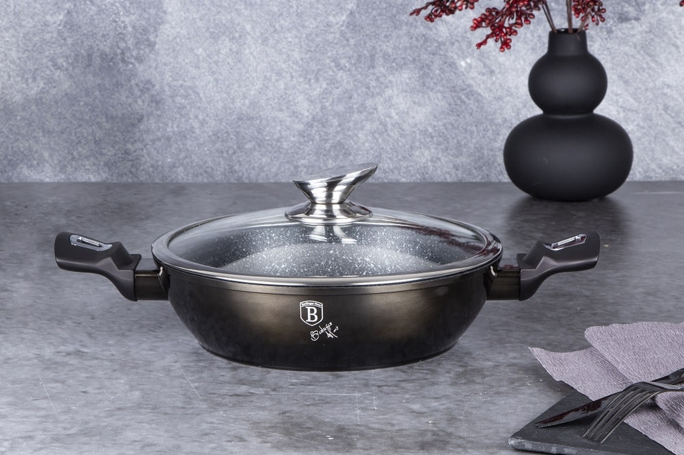 Shallow Pot 24 cm Berlinger Haus BH/6608 Shiny Black Edition