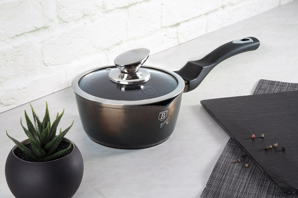 Saucepan with Lid Berlinger Haus BH/6603 Black