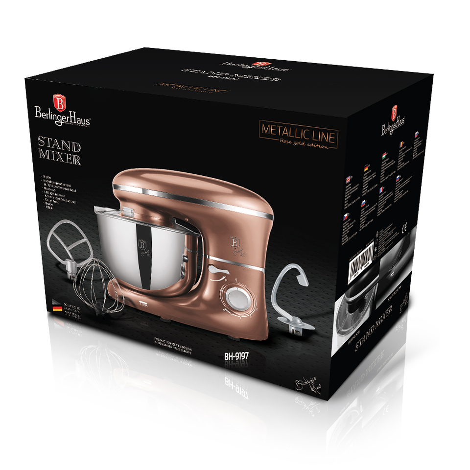 Planetary Mixer 1300 W Berlinger Haus BH-9197 Rose Gold