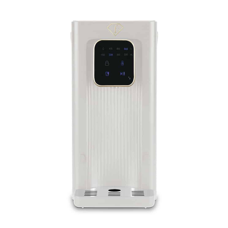 2-in-1 Digital Water Dispenser FTV0188 Cream–Gold | Hot & Filtered Water | 18–100°C | Berlinger Haus
