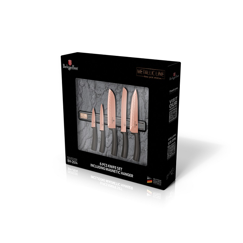 6-Piece Knife Set Berlinger Haus BH/2614 Rose Gold Edition