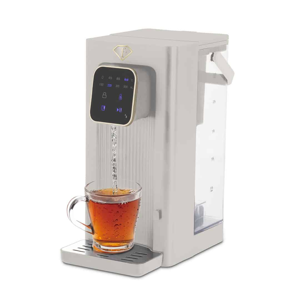 2-in-1 Digital Water Dispenser FTV0188 Cream–Gold | Hot & Filtered Water | 18–100°C | Berlinger Haus
