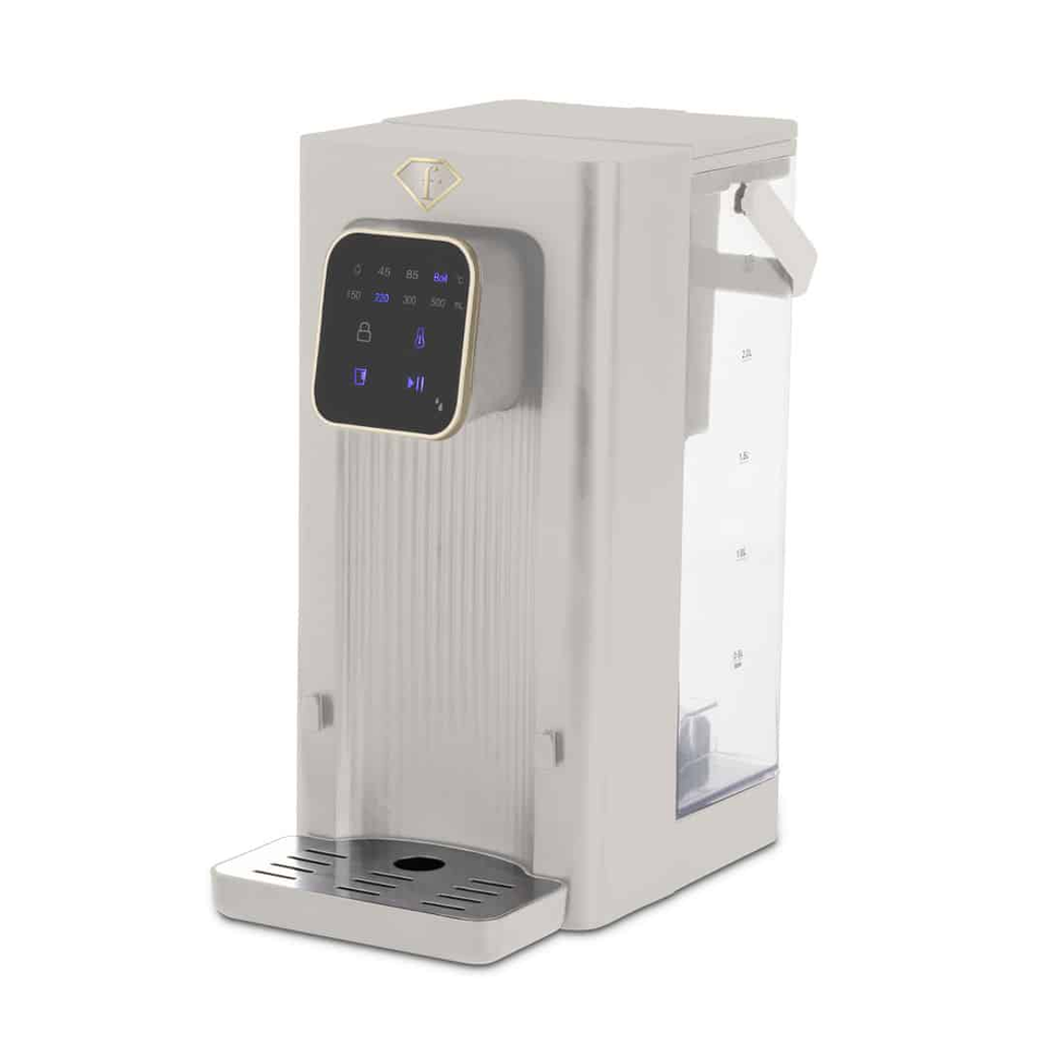 2-in-1 Digital Water Dispenser FTV0188 Cream–Gold | Hot & Filtered Water | 18–100°C | Berlinger Haus