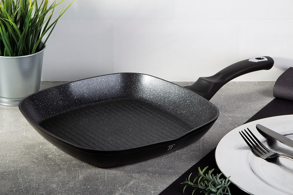 Grill Pan 28 cm Berlinger Haus BH/1846 Black Silver