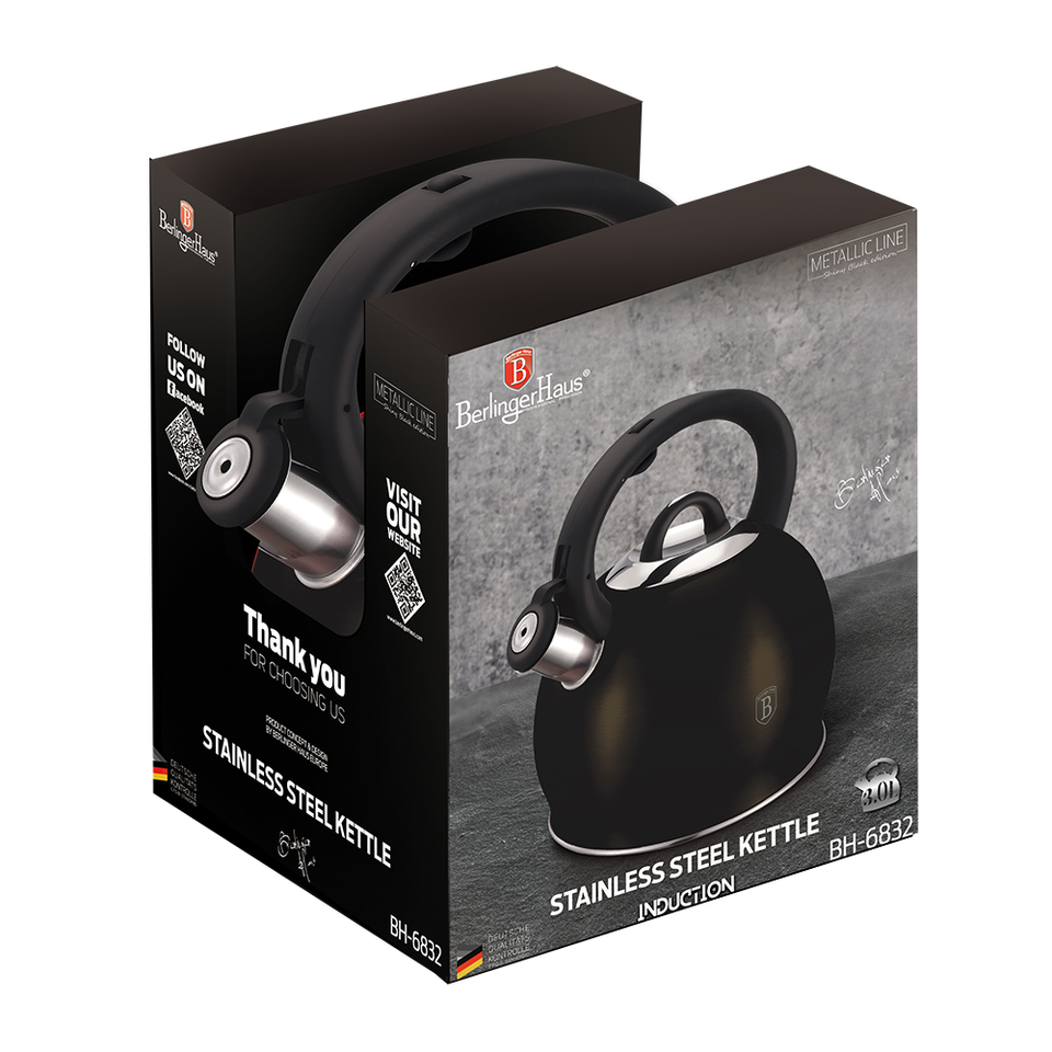 Teapot 3.0 L Berlinger Haus BH/6832 Metallic Black