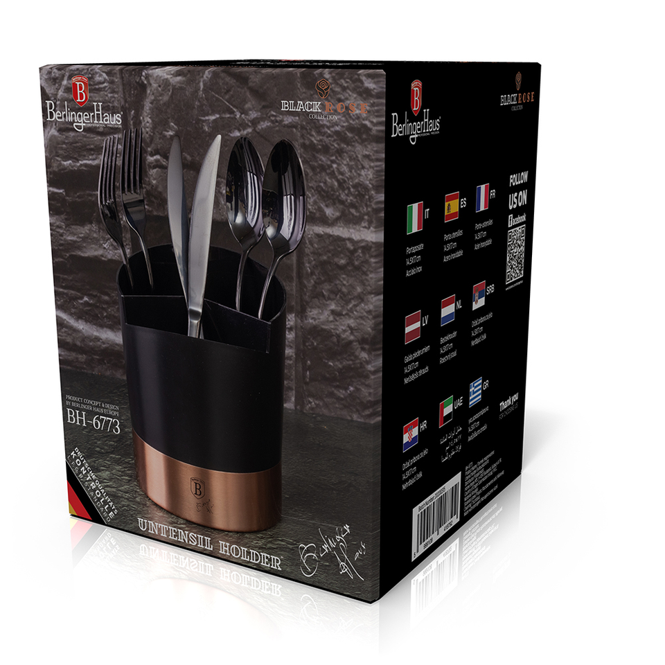 Kitchen Utensils Stand Berlinger Haus BH-6773 Black Rose Collection