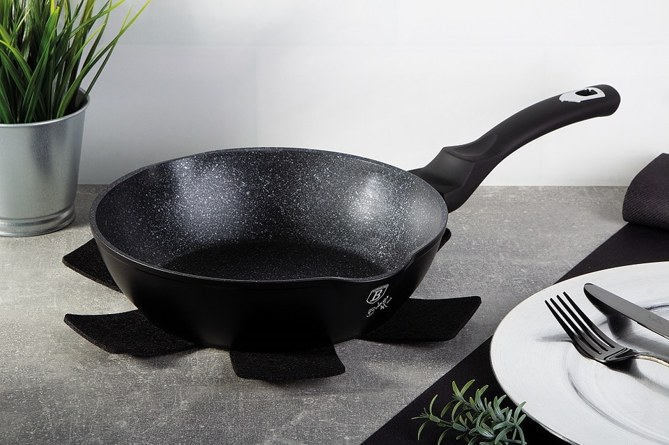 Frying Pan Berlinger Haus BH/6185 Black Silver Collection