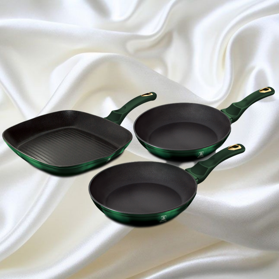 Frying Pan Set Berlinger Haus BH/6167 Emerald Collection