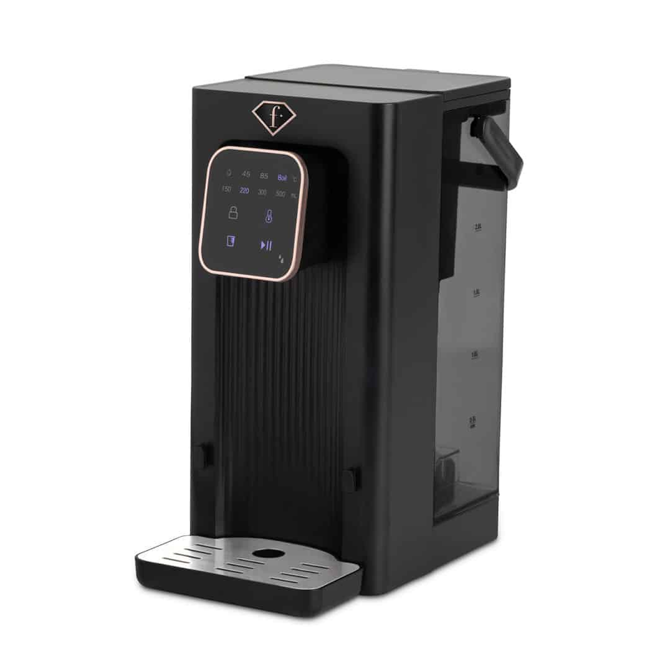 2-in-1 Digital Water Dispenser Black–Rose Gold FTV0187 | Instant Hot & Room Temperature Water | Touch Control | Berlinger Haus