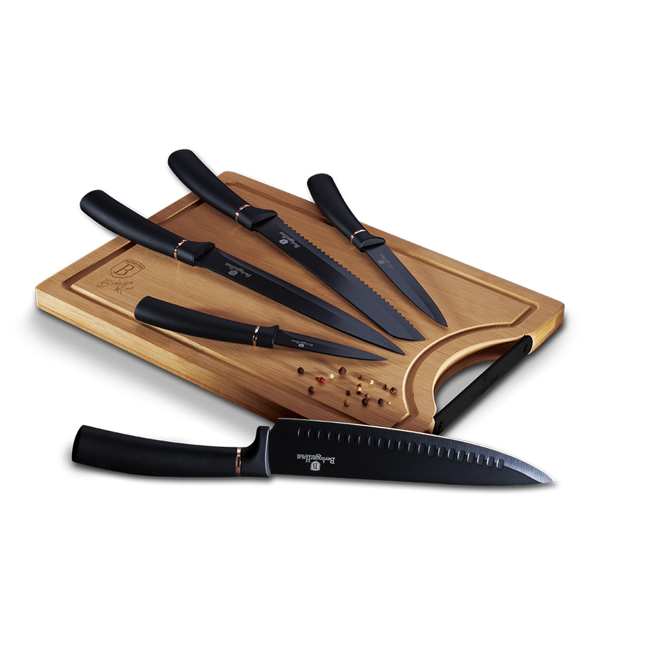 Knife Set with Bamboo Cutting Board Berlinger Haus BH-2550