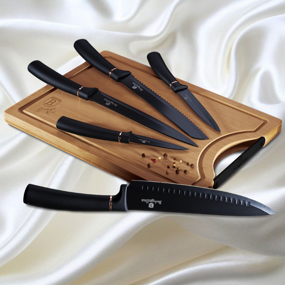 Knife Set & Bamboo Cutting Board Berlinger Haus BH-2550