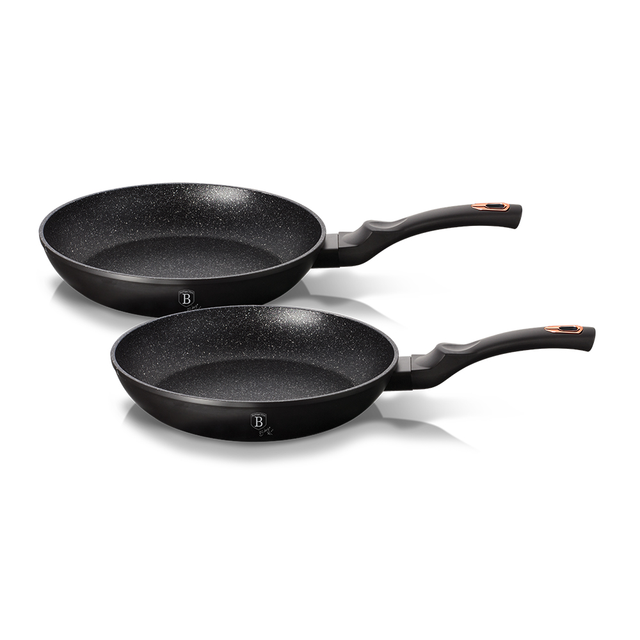 2-Piece Frying Pan Set Berlinger Haus BH/1644 Black Rose Collection