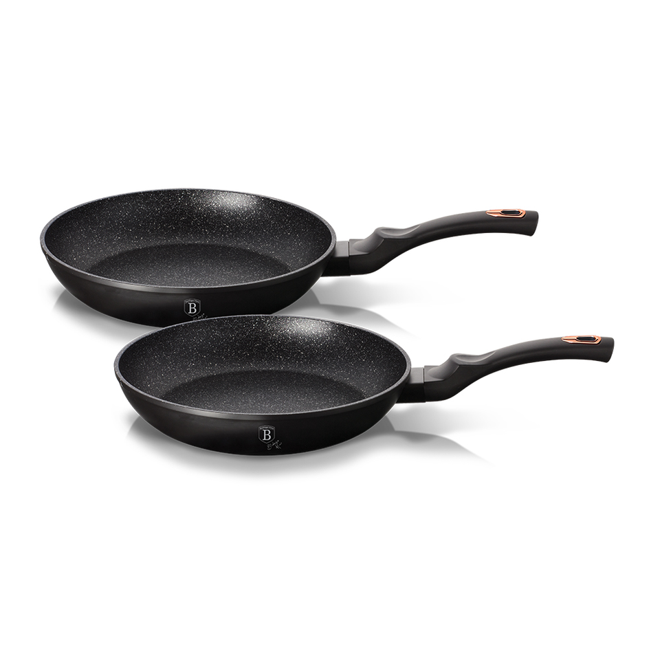2-Piece Frying Pan Set Berlinger Haus BH/1644 Black Rose Collection
