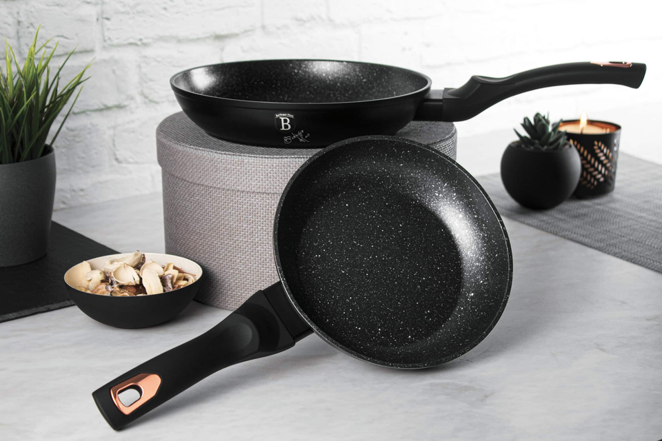 2-Piece Frying Pan Set Berlinger Haus BH/1644 Black Rose Collection
