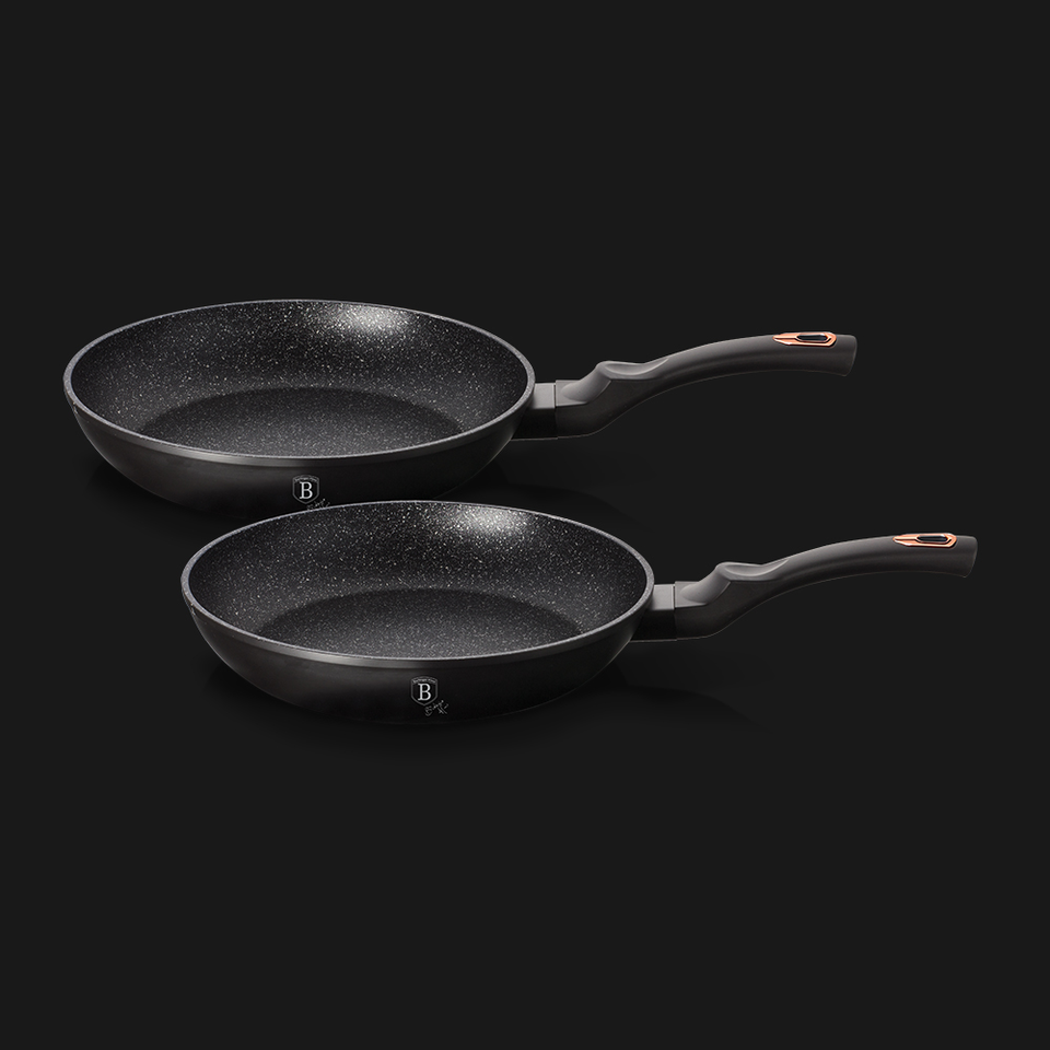 2-Piece Frying Pan Set Berlinger Haus BH/1644 Black Rose Collection