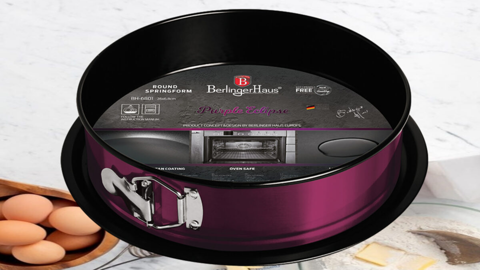 Round Cake Tin Berlinger Haus BH/6801 Metallic Purple Line