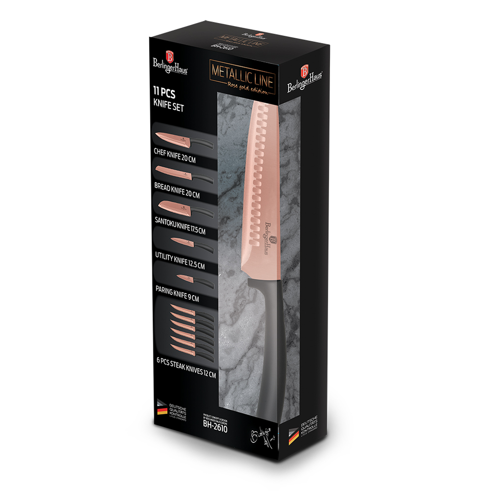 11-Piece Knife Set Berlinger Haus BH/2610 Rose Gold Edition