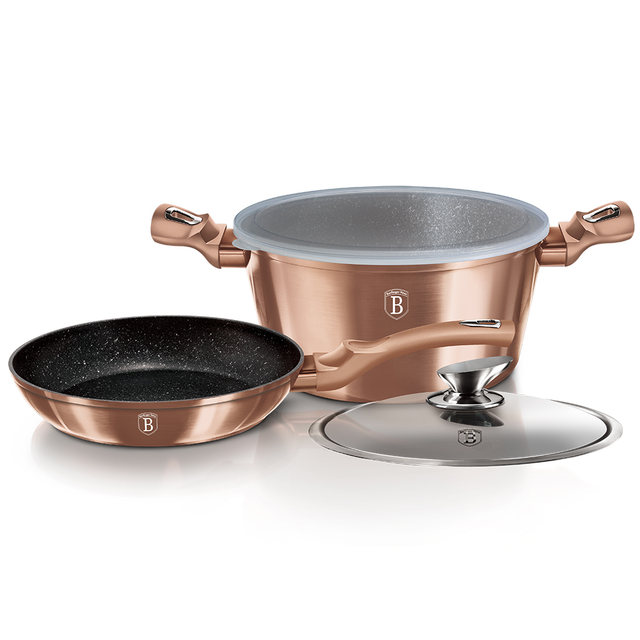 4-Piece Cookware Set Berlinger Haus BH/6200 Rose Gold Edition