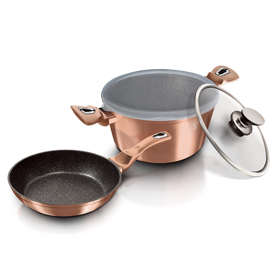 4-Piece Cookware Set Berlinger Haus BH/6200 Rose Gold Edition
