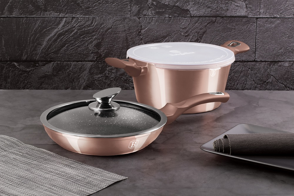 4-Piece Cookware Set Berlinger Haus BH/6200 Rose Gold Edition
