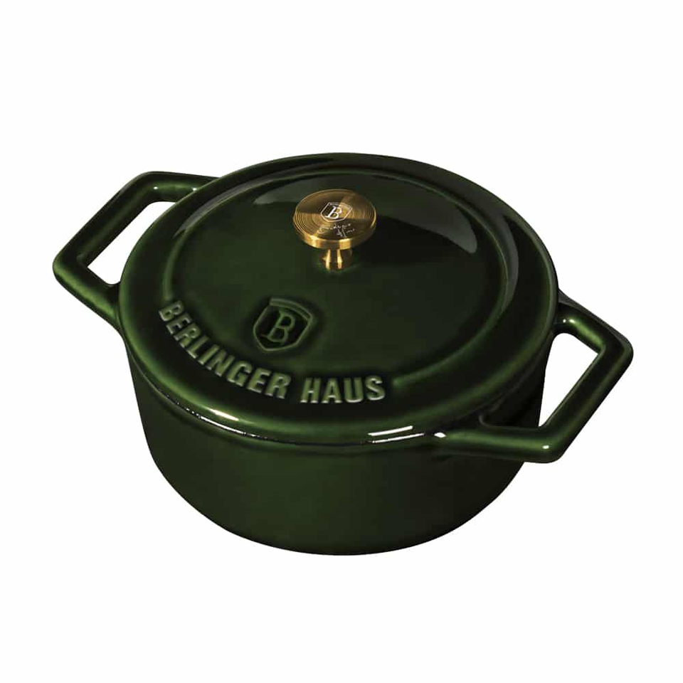 Petite Casserole Berlinger Haus BH/6501 Cast Iron Emerald