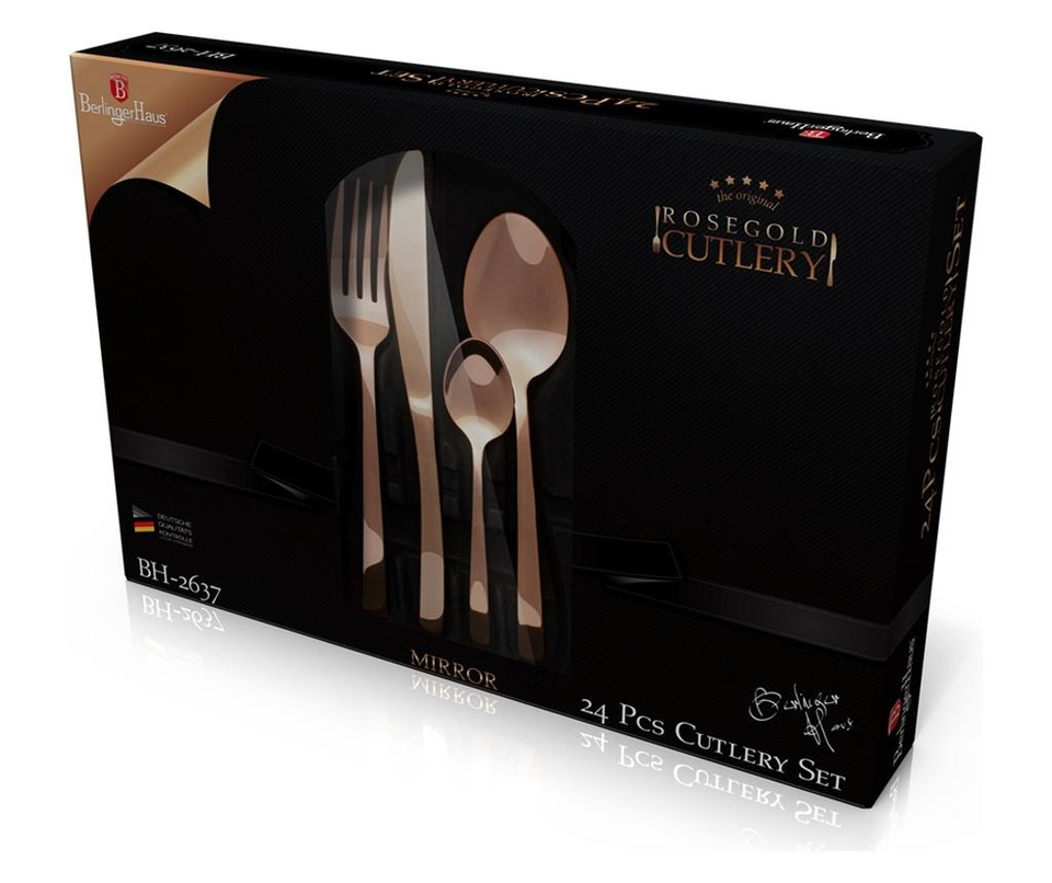 24-Piece Cutlery Set Berlinger Haus BH/2637 Rose Gold