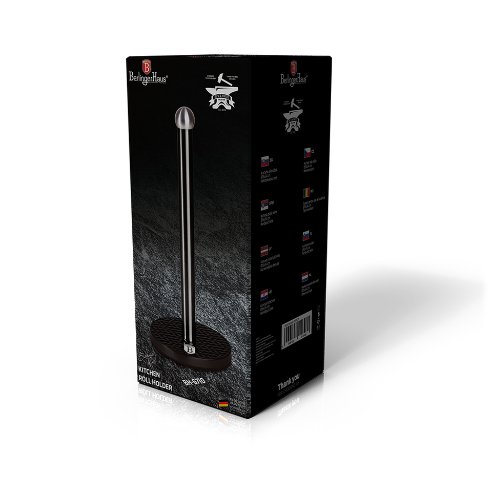 Kitchen Roll Holder Berlinger Haus BH-6710 Black Silver Collection