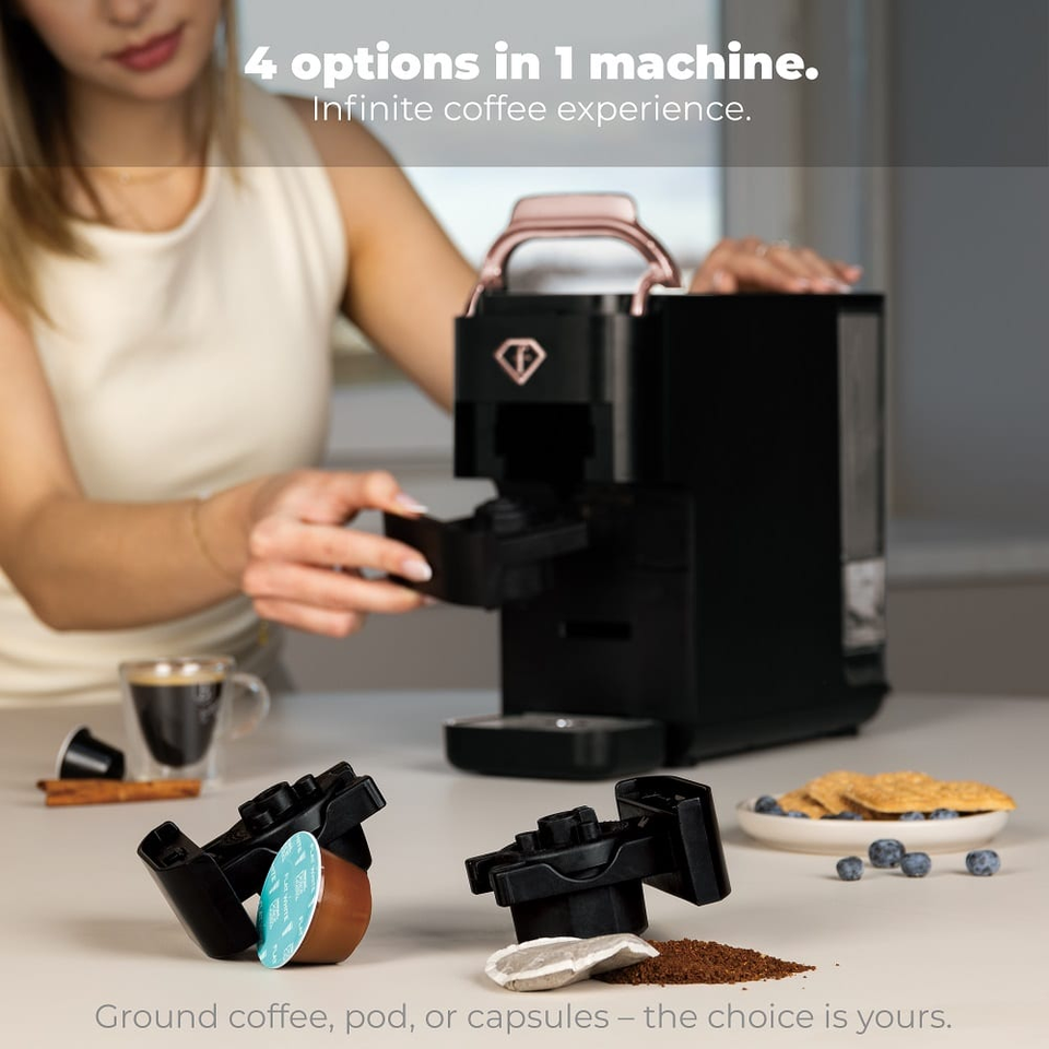 4-in-1 Coffee Maker | Fashion by Berlinger Haus FTV0157