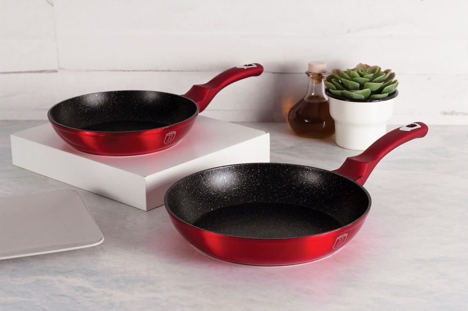 Frying Pan Set Berlinger Haus BH/1612 Metallic Burgundy
