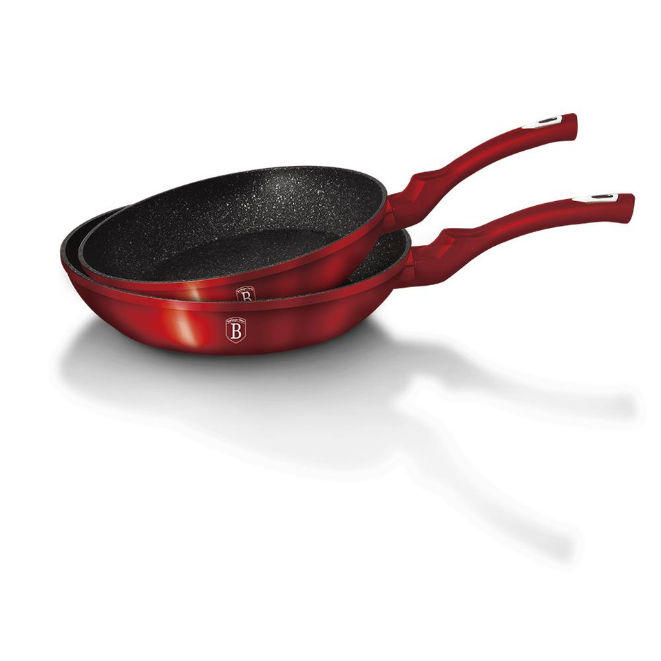 Frying Pan Set Berlinger Haus BH/1612 Metallic Burgundy Collection