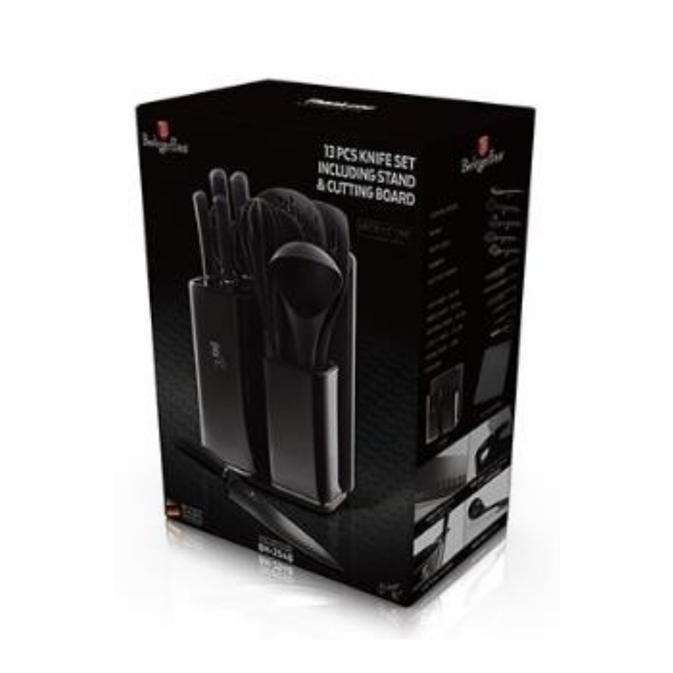 Knife Set & Cutting Board Berlinger Haus BH/2548 Carbon Collection