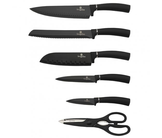 Knife Set & Cutting Board Berlinger Haus BH/2548 Carbon Collection