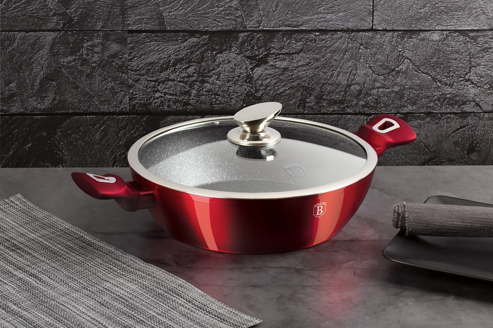 Shallow Pot 28 cm Berlinger Haus BH/1263 Burgundy