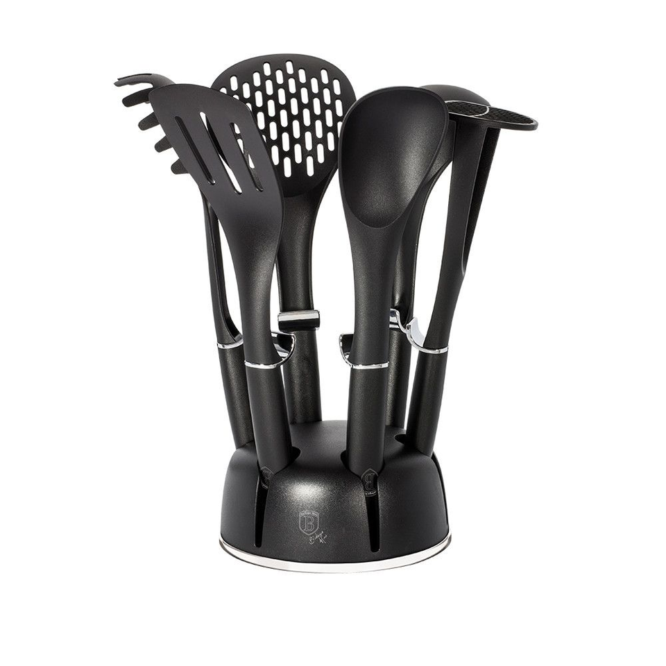 Kitchen Utensils with Stand Berlinger Haus BH/6218 Black Royal Collection