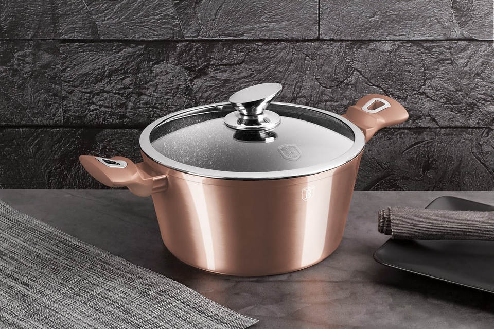 Casserole with Lid 30см Berlinger Haus BH/6194 Rose Gold