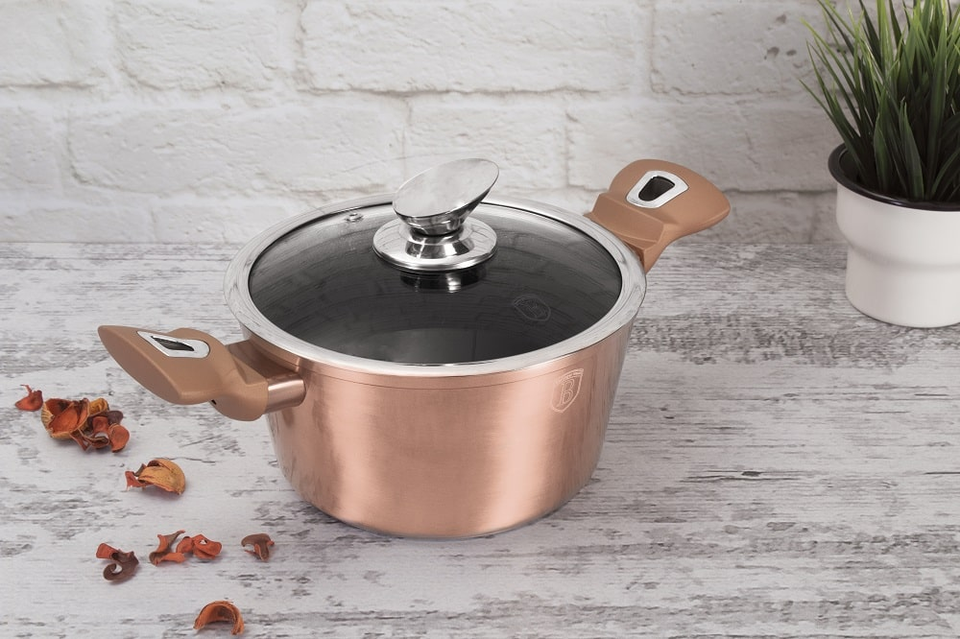 Casserole with Lid 30см Berlinger Haus BH/6194 Rose Gold