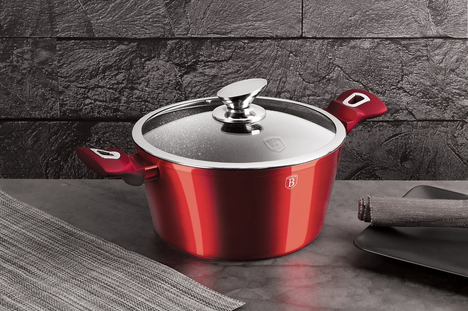 Casserole with Lid 30см Berlinger Haus BH/6192 Burgundy