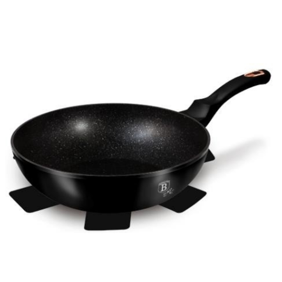 Deep Frying Wok 30 cm Berlinger Haus BH/6178 Black Rose