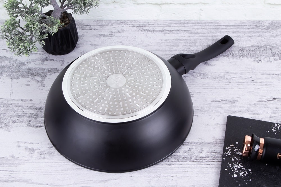 Deep Frying Wok 30 cm Berlinger Haus BH/6178 Black Rose