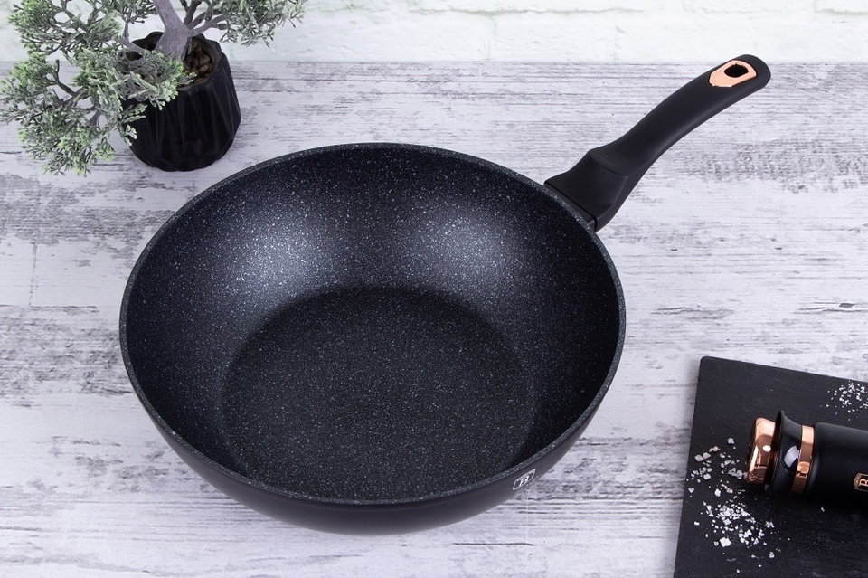 Deep Frying Wok 30 cm Berlinger Haus BH/6178 Black Rose