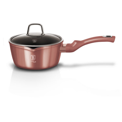 Saucepan with Glass Lid 16 cm Berlinger Haus BH/6033 I-Rose Collection