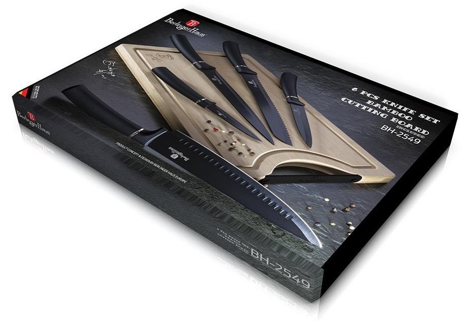 6-Piece Knife Set & Bamboo Cutting Board Berlinger Haus BH/2549