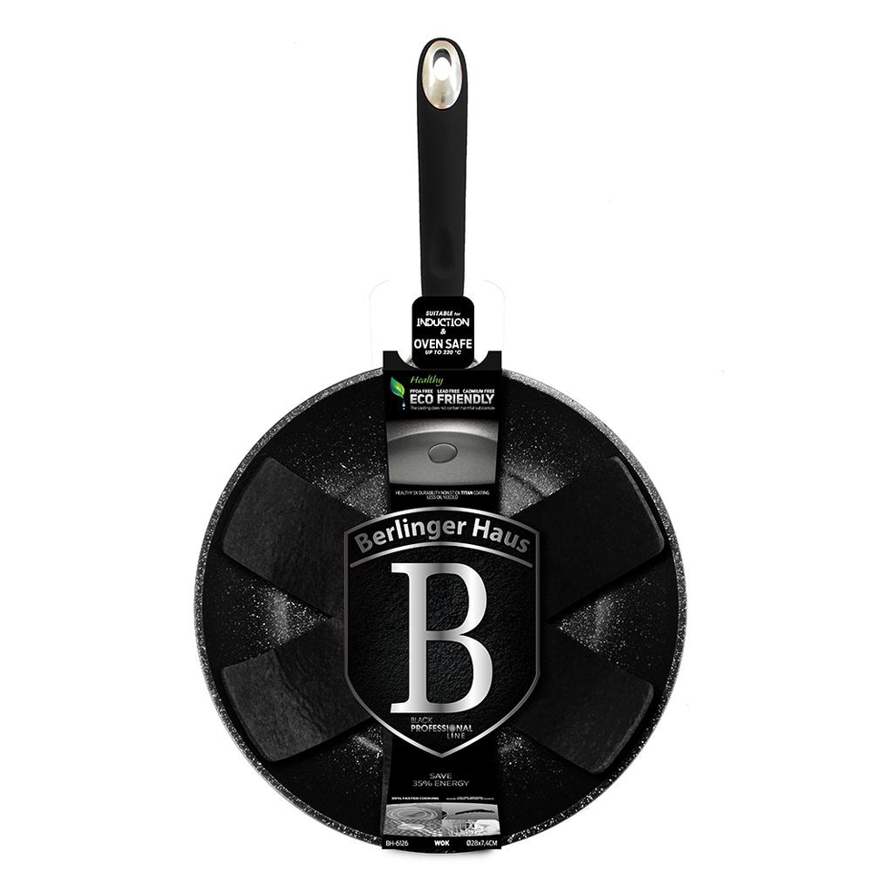 Wok 28 cm Berlinger Haus BH/6126 Black Professional Line