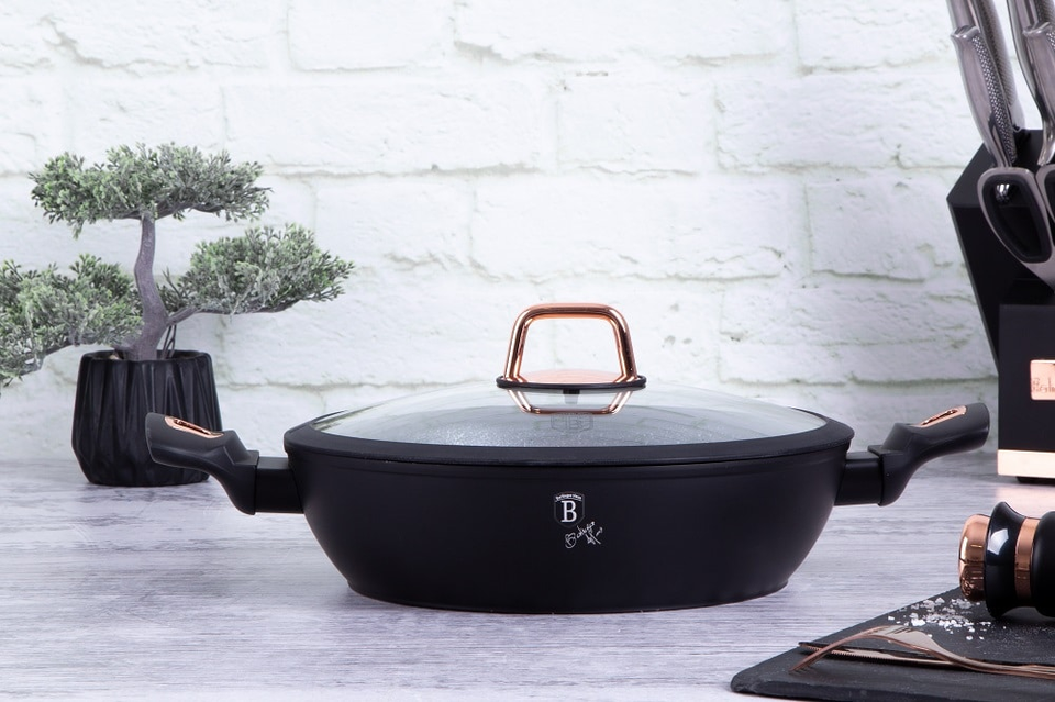 Shallow Pot Berlinger Haus BH/1640 Black Rose Collection