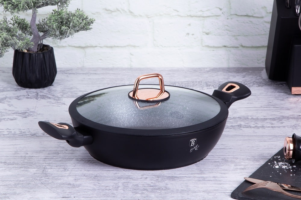 Shallow Pot Berlinger Haus BH/1640 Black Rose Collection