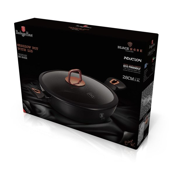 Shallow Pot Berlinger Haus BH/1640 Black Rose Collection