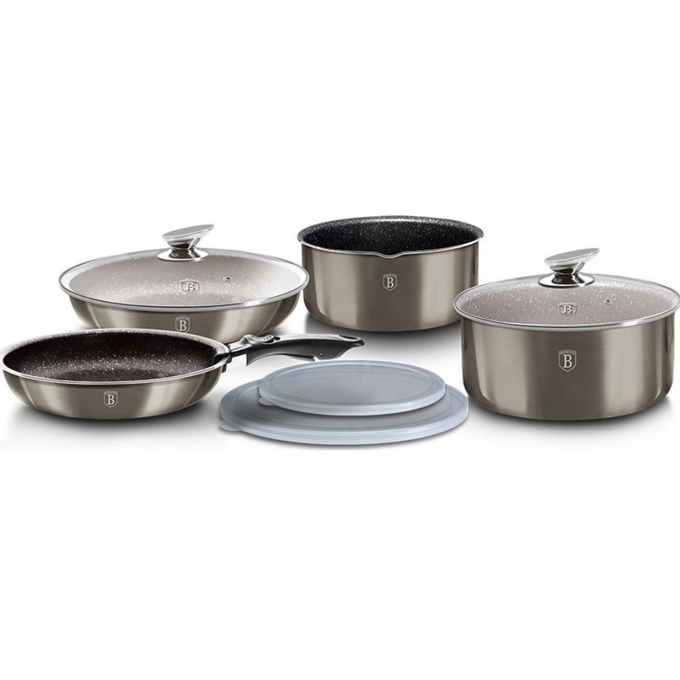 9-Piece Cookware Set Berlinger Haus BH/6148 Carbon Collection